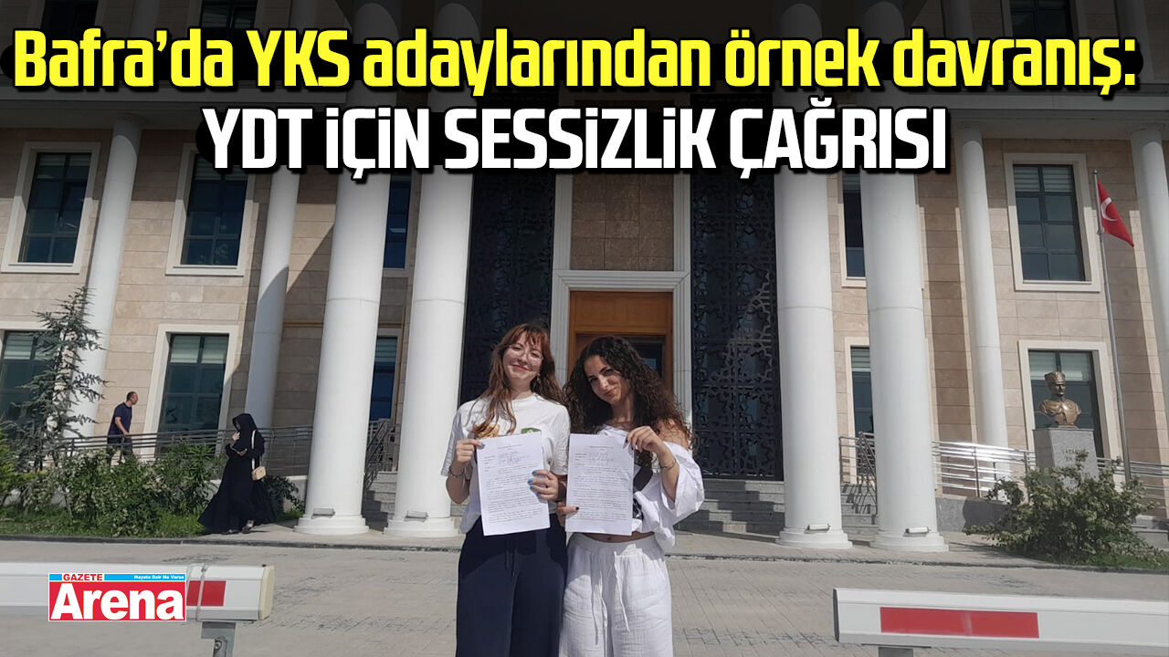 Bafra’da YKS adaylarından örnek davranış!