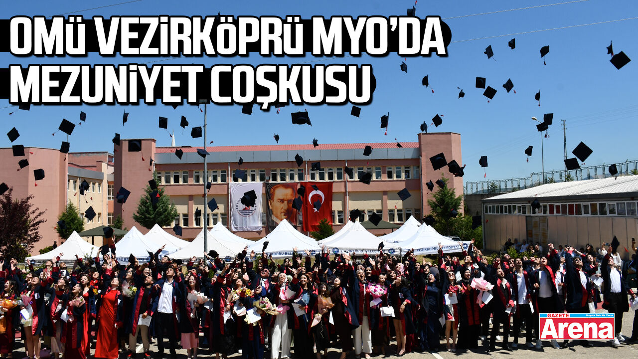 OMÜ Vezirköprü MYO’da mezuniyet coşkusu