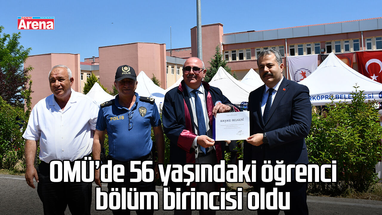 OMÜ’de 56 yaşındaki öğrenci bölüm birincisi oldu