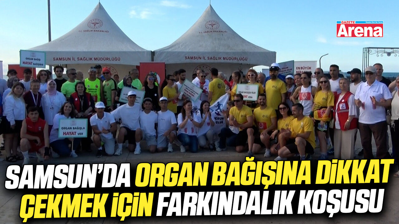 Samsun'da farkındalık koşusu
