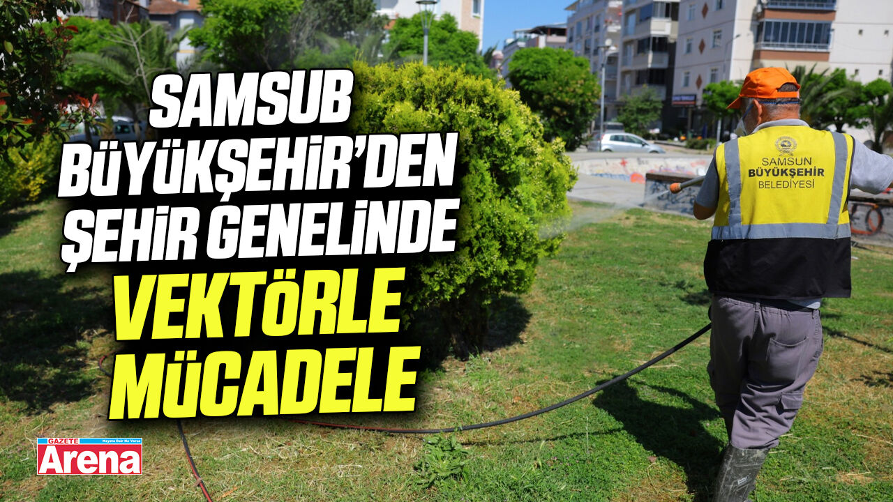 Samsun Büyükşehir’den şehir genelinde vektörle mücadele