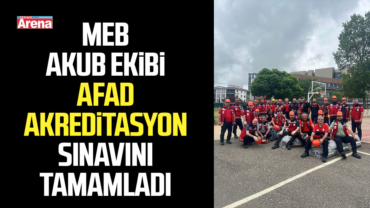 Samsun MEB AKUB ekibinden afet sınavında başarı