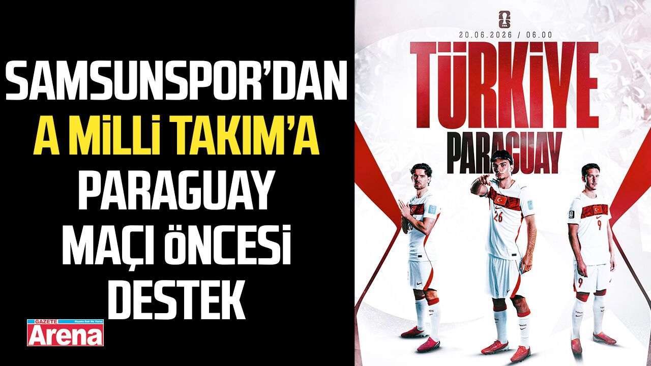 Samsunspor’dan milli takıma destek mesajı
