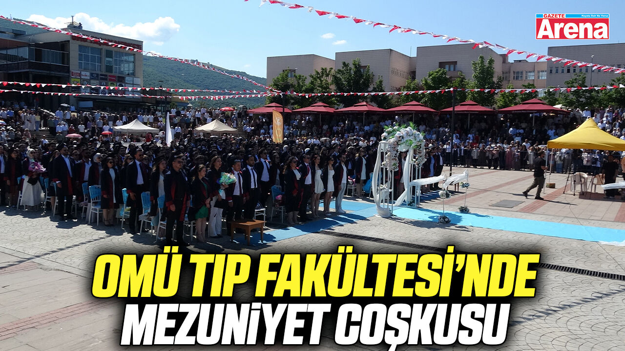 OMÜ Tıp Fakültesi’nde mezuniyet coşkusu
