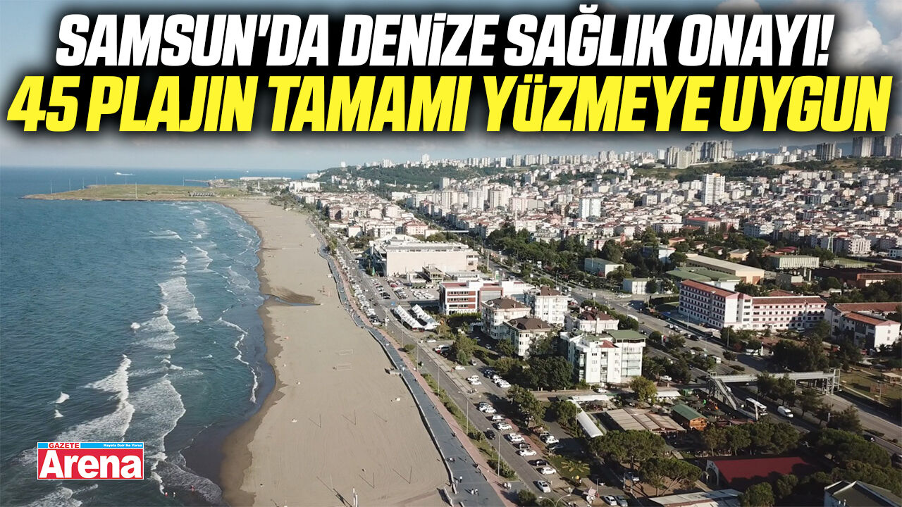 Samsun'da 45 plajın tamamı yüzmeye uygun
