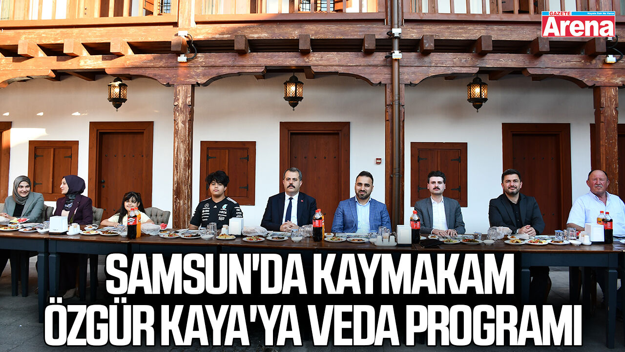 Samsun'da Kaymakam Kaya'ya veda programı