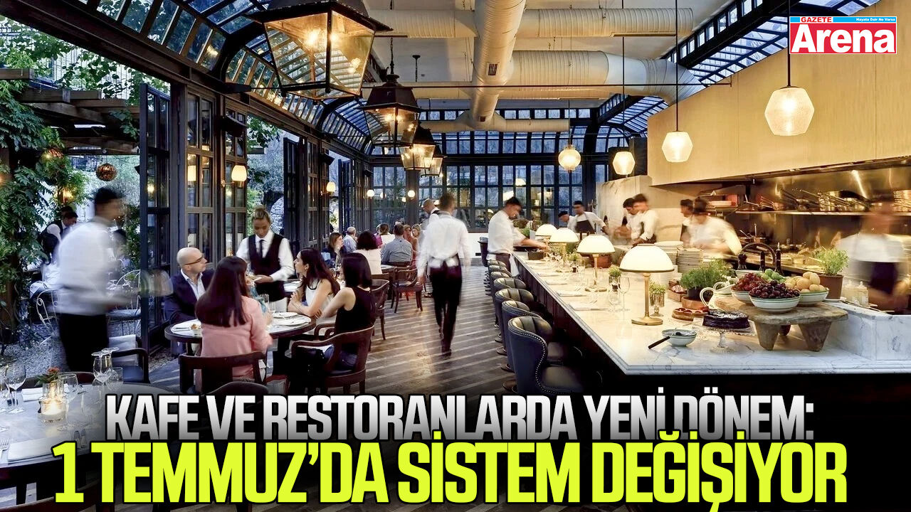 Kafe ve restoranlarda yeni dönem