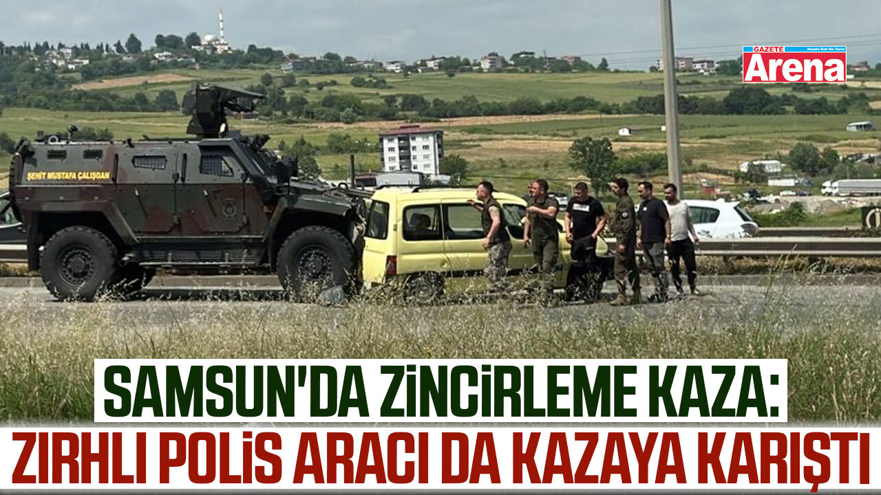 Samsun'da zincirleme trafik kazası!