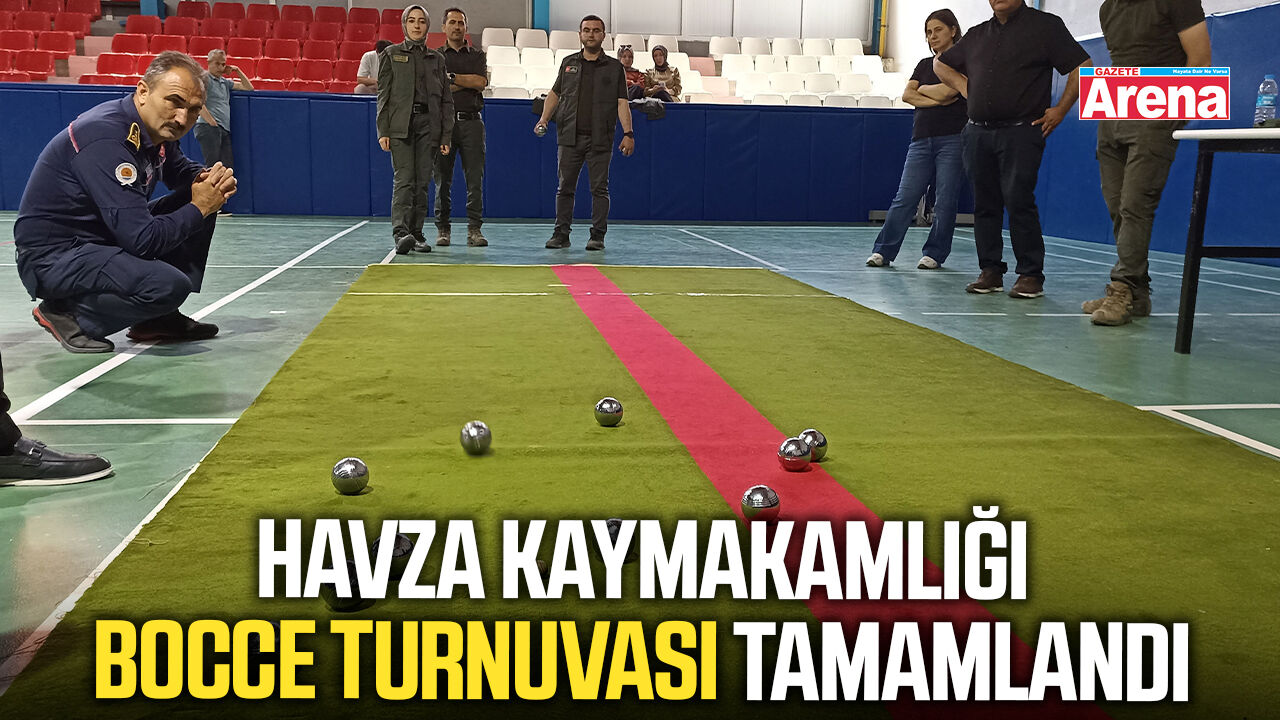 Havza Kaymakamlığı Bocce Turnuvası tamamlandı