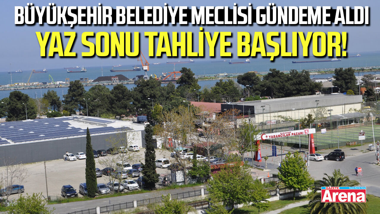 Samsun'da eski fuar alanındaki işletmeler tahliye ediliyor