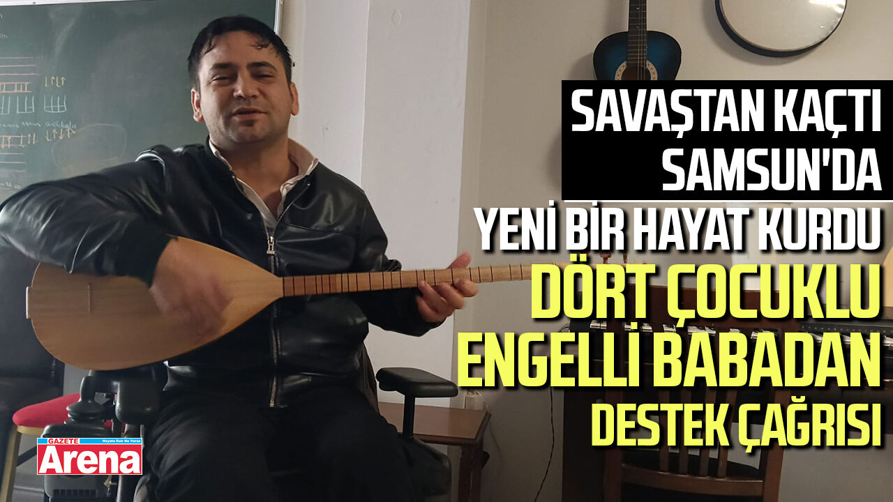 Samsun'da engelli babanın yardım çığlığı