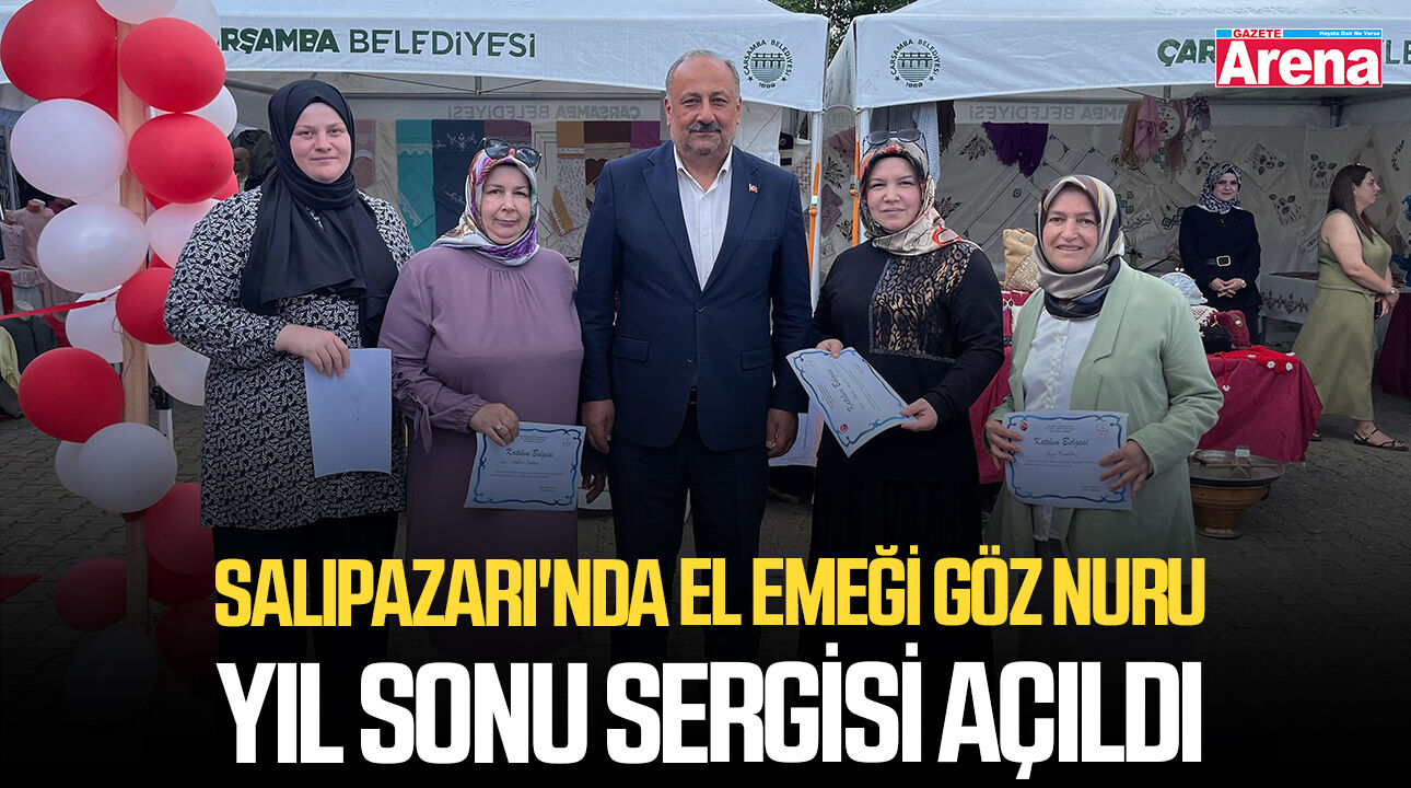 Salıpazarı'nda el emeği göz nuru yıl sonu sergisi açıldı