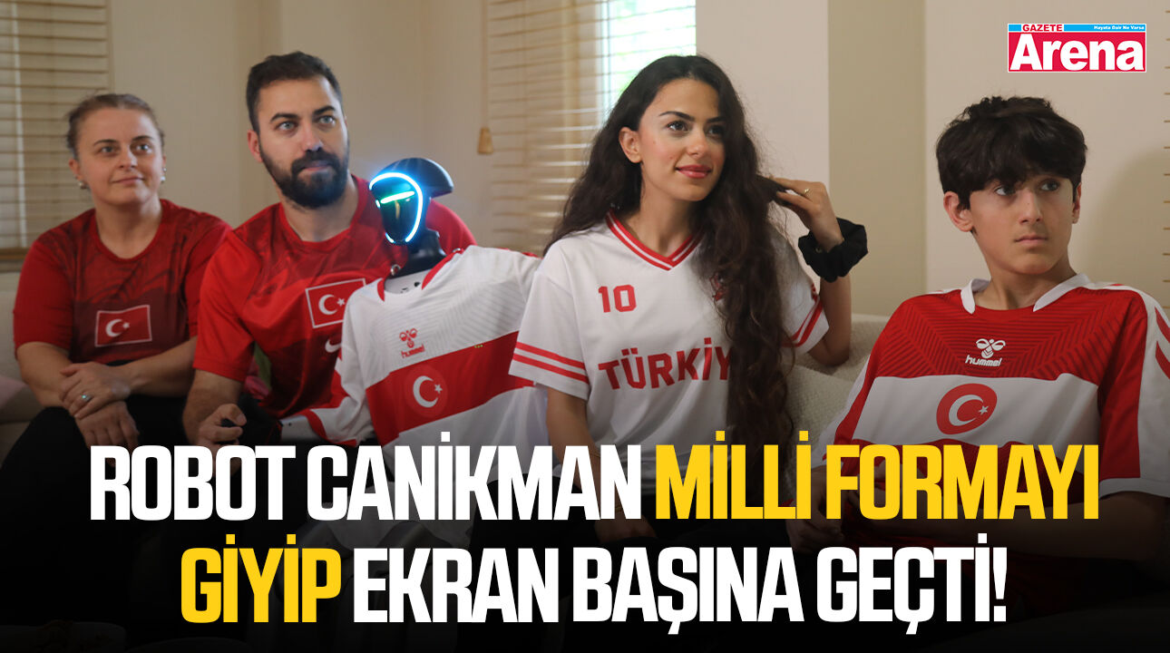 Robot CANİKMAN milli formayı giyip ekran başına geçti!