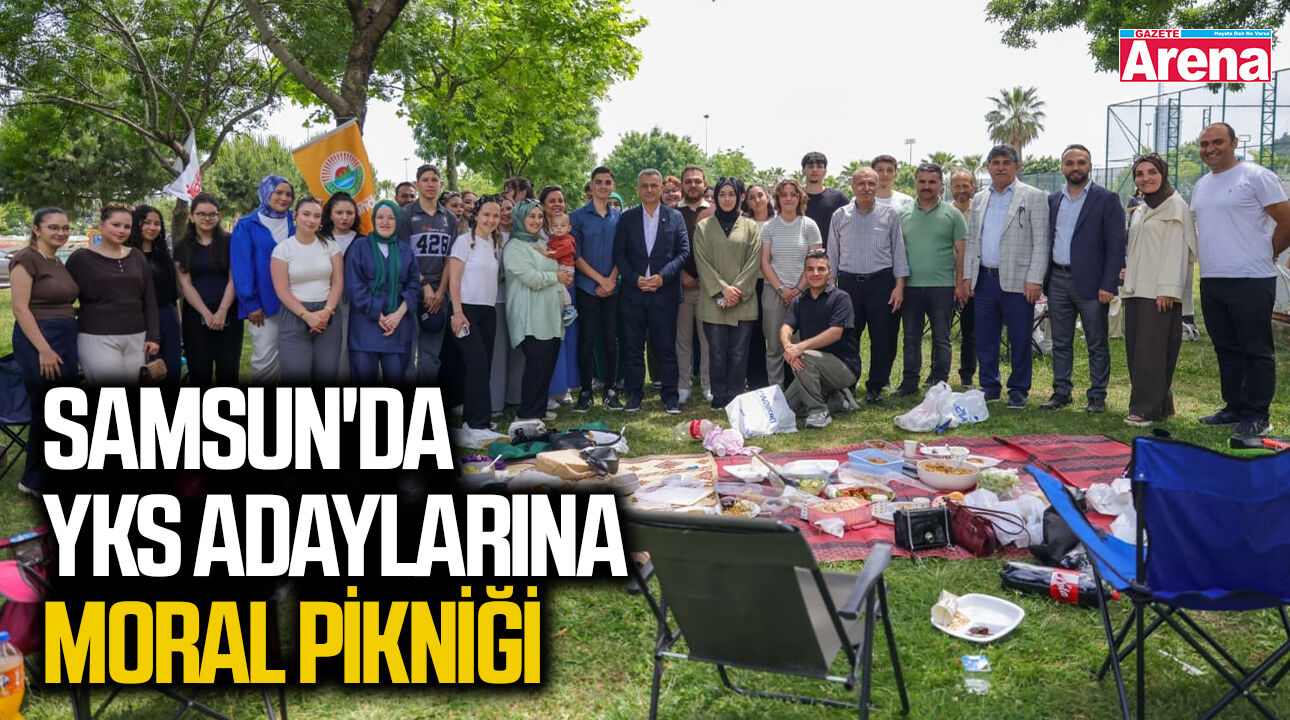 Samsun'da YKS adaylarına moral pikniği