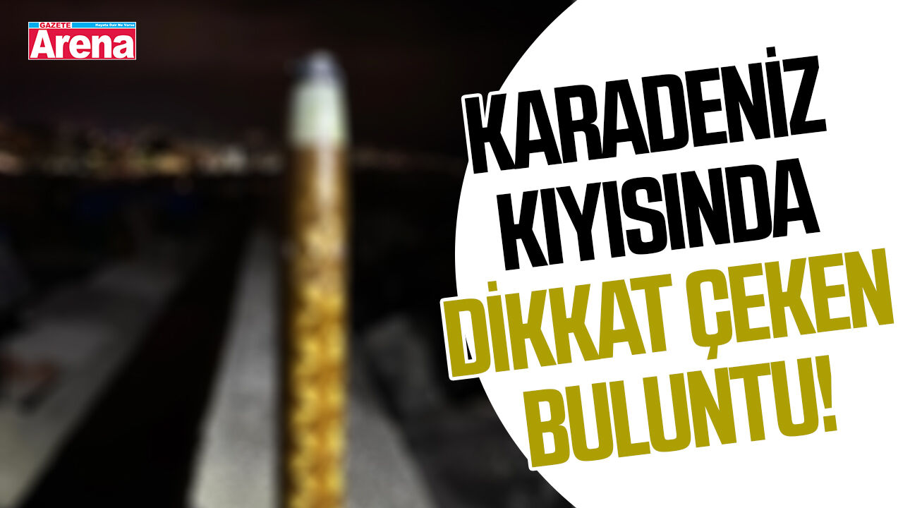 Karadeniz kıyısında dikkat çeken buluntu!