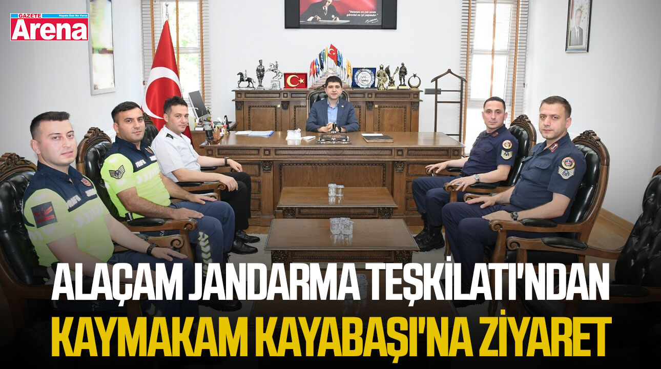Alaçam Jandarma Teşkilatı'ndan Kaymakam Kayabaşı'na ziyaret