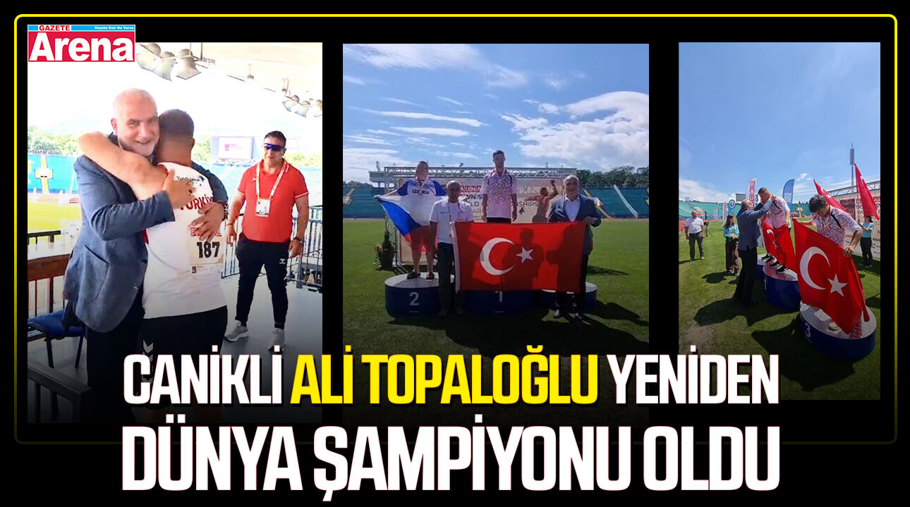 Canikli Ali Topaloğlu yeniden dünya şampiyonu oldu