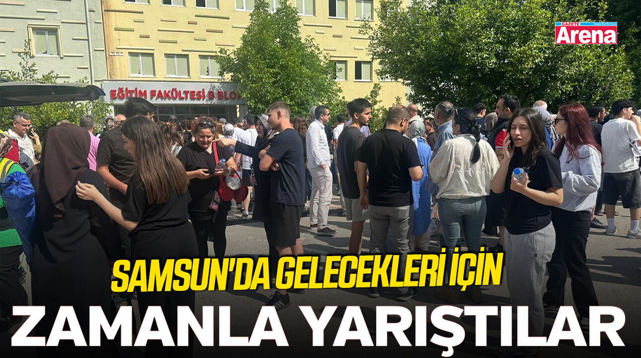 Samsun'da gençler gelecekleri için saniyelerde yarıştı
