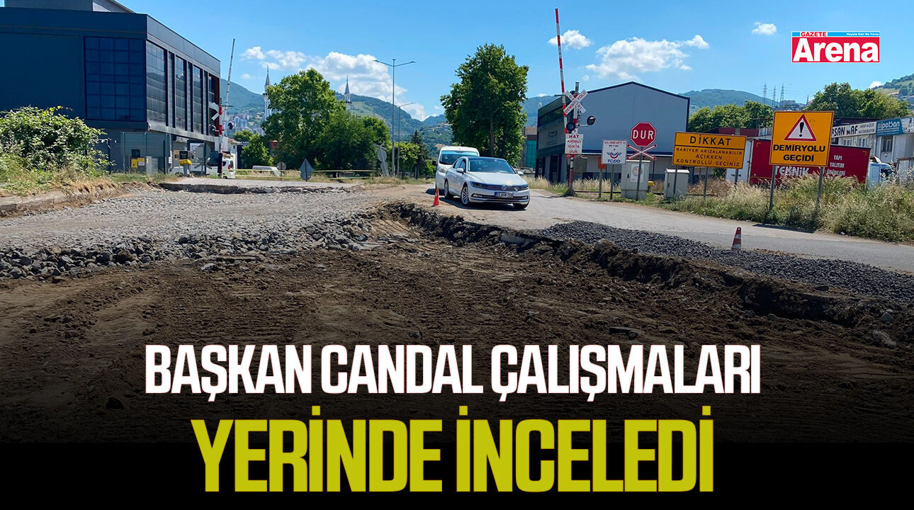 Başkan Candal çalışmaları yerinde inceledi