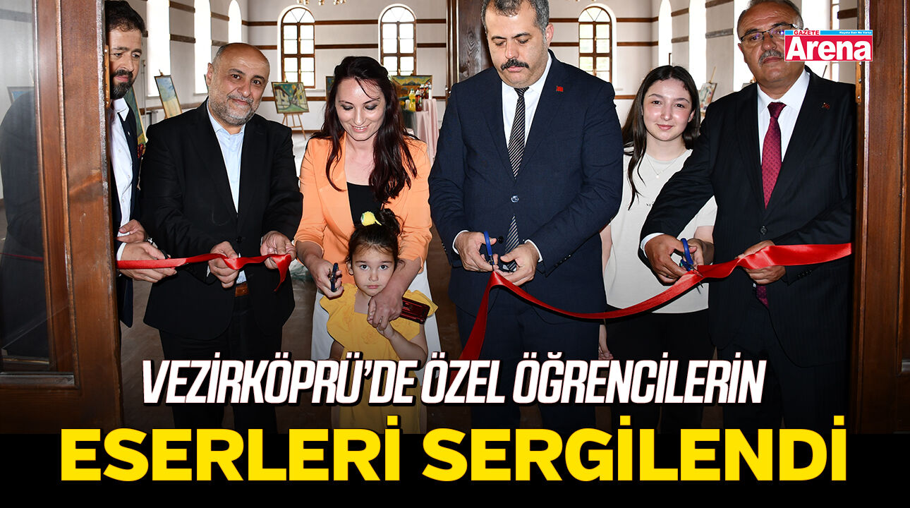 Vezirköprü’de özel öğrencilerin eserleri sergilendi