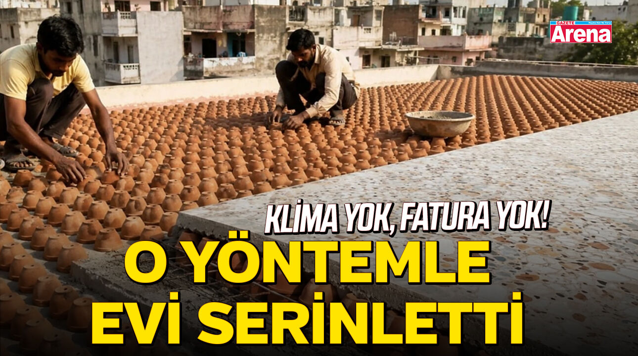Klima yok, fatura yok! 7 bin bardakla evi serinletti