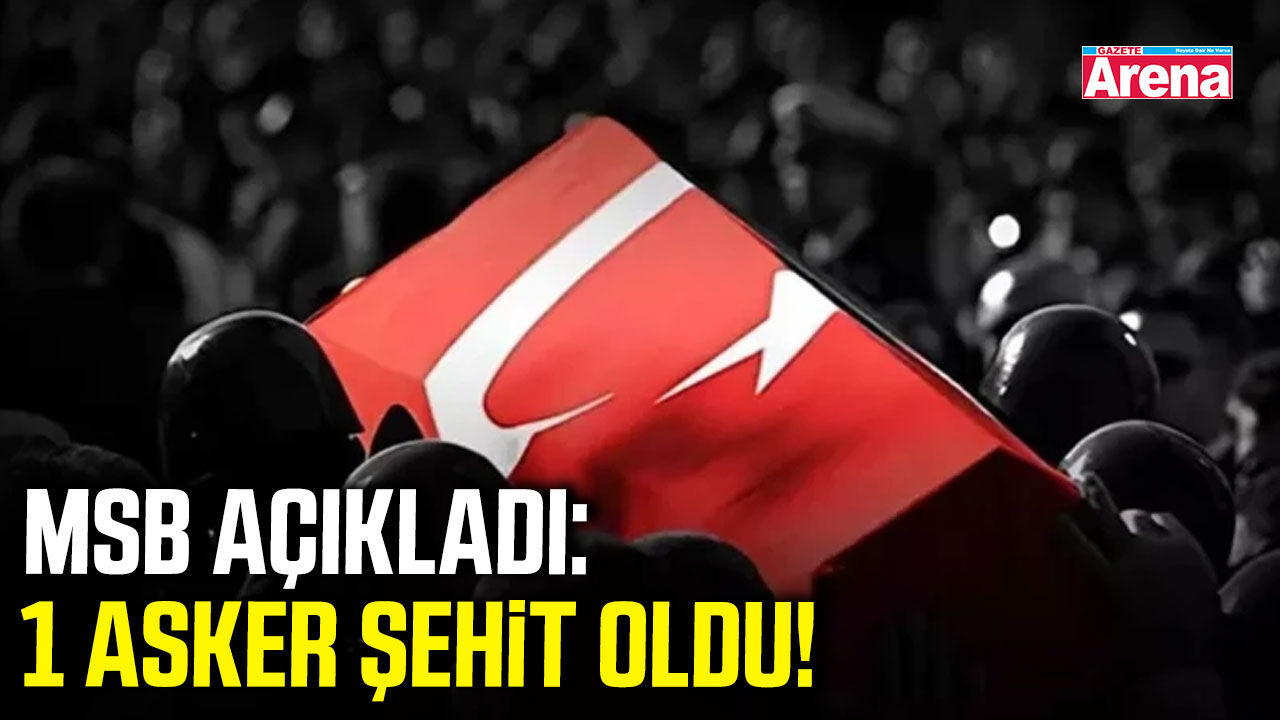 MSB açıkladı: 1 asker şehit oldu!
