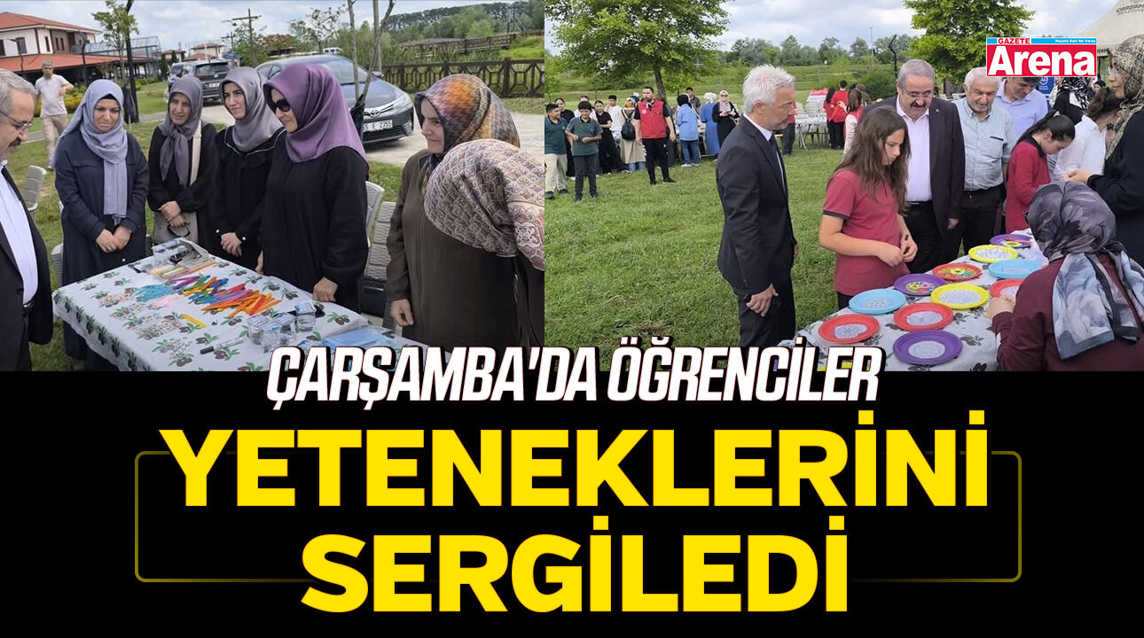 Çarşamba'da öğrenciler yeteneklerini sergiledi