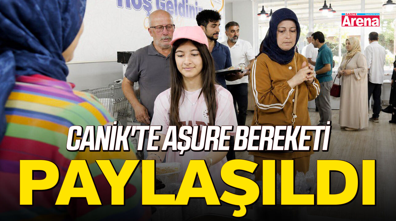 Canik'te aşure bereketi paylaşıldı