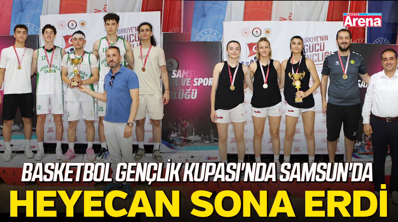 Basketbol Gençlik Kupası'nda Samsun'da heyecan sona erdi