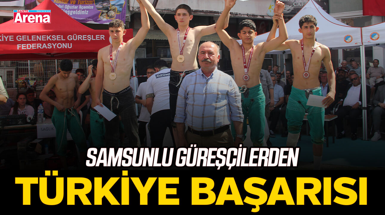 Samsunlu güreşçilerden Türkiye başarısı