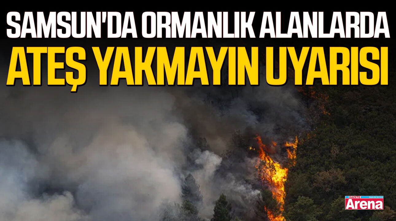 Samsun'da ormanlık alanlarda ateş yakmayın uyarısı