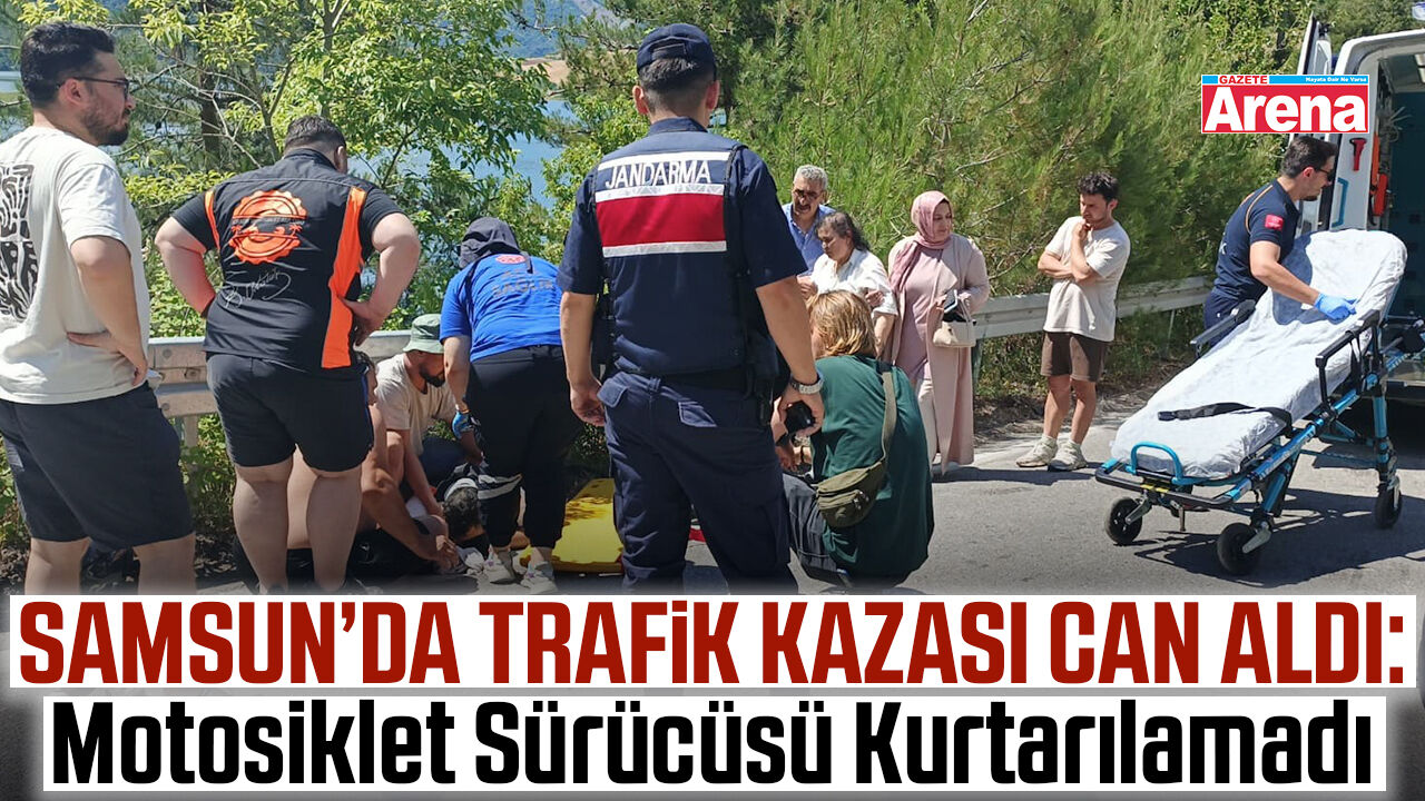 Samsun'da motosiklet kazası can aldı