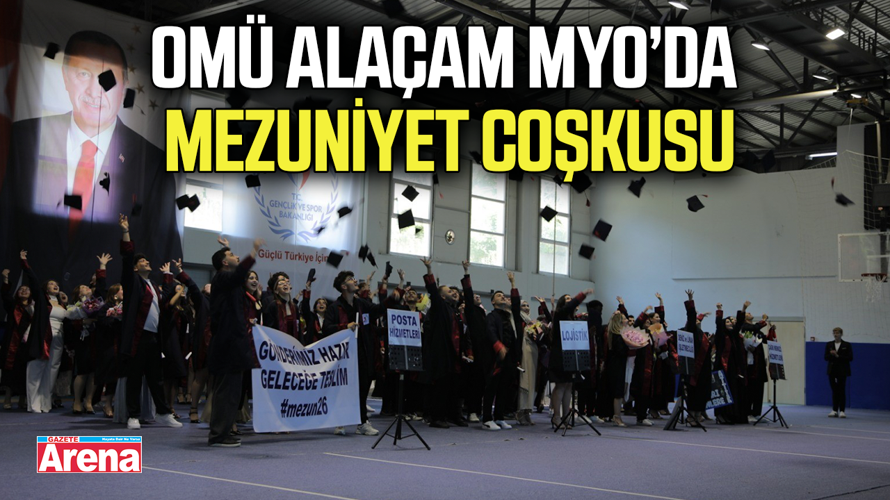 OMÜ Alaçam MYO’da mezuniyet coşkusu