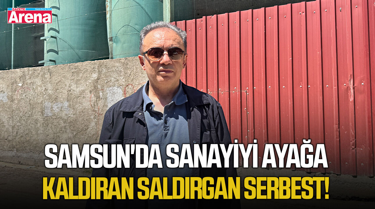 Samsun'da sanayiyi ayağa kaldıran saldırgan serbest!