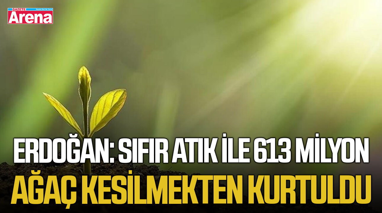 Erdoğan: Sıfır Atık ile 613 milyon ağaç kesilmekten kurtuldu