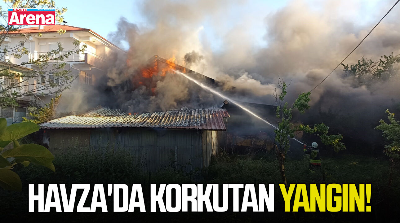 Samsun Havza'da korkutan yangın!
