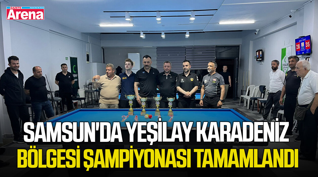 Samsun'da Yeşilay Karadeniz Bölgesi Şampiyonası tamamlandı