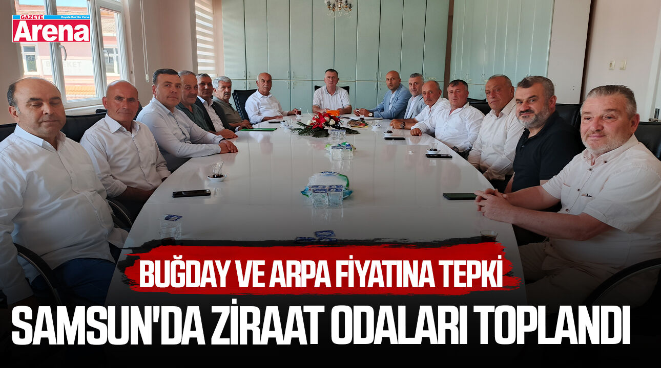 Samsun'da Ziraat Odalarından buğday ve arpa fiyatına tepki