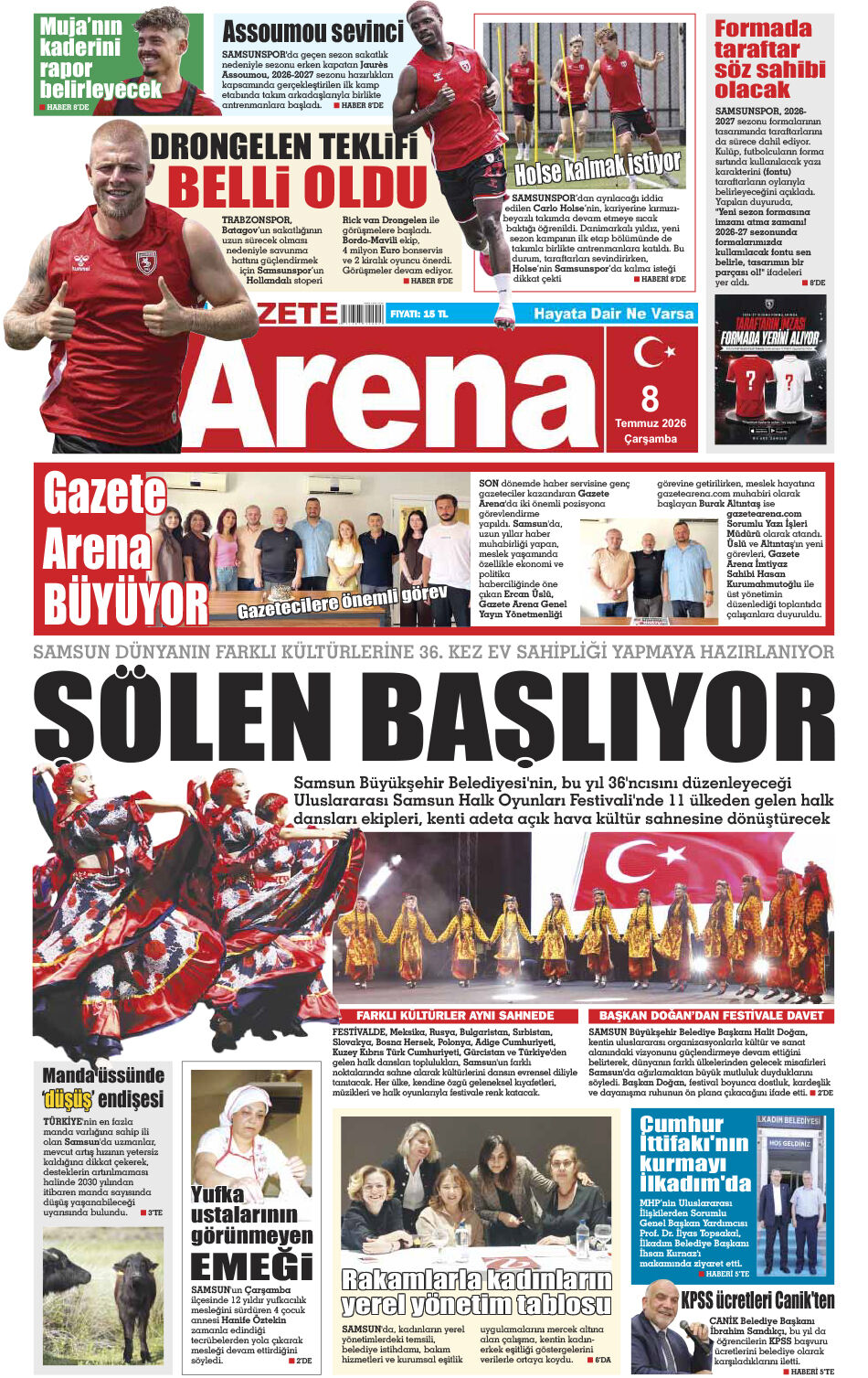 8 Temmuz 2026 Çarşamba