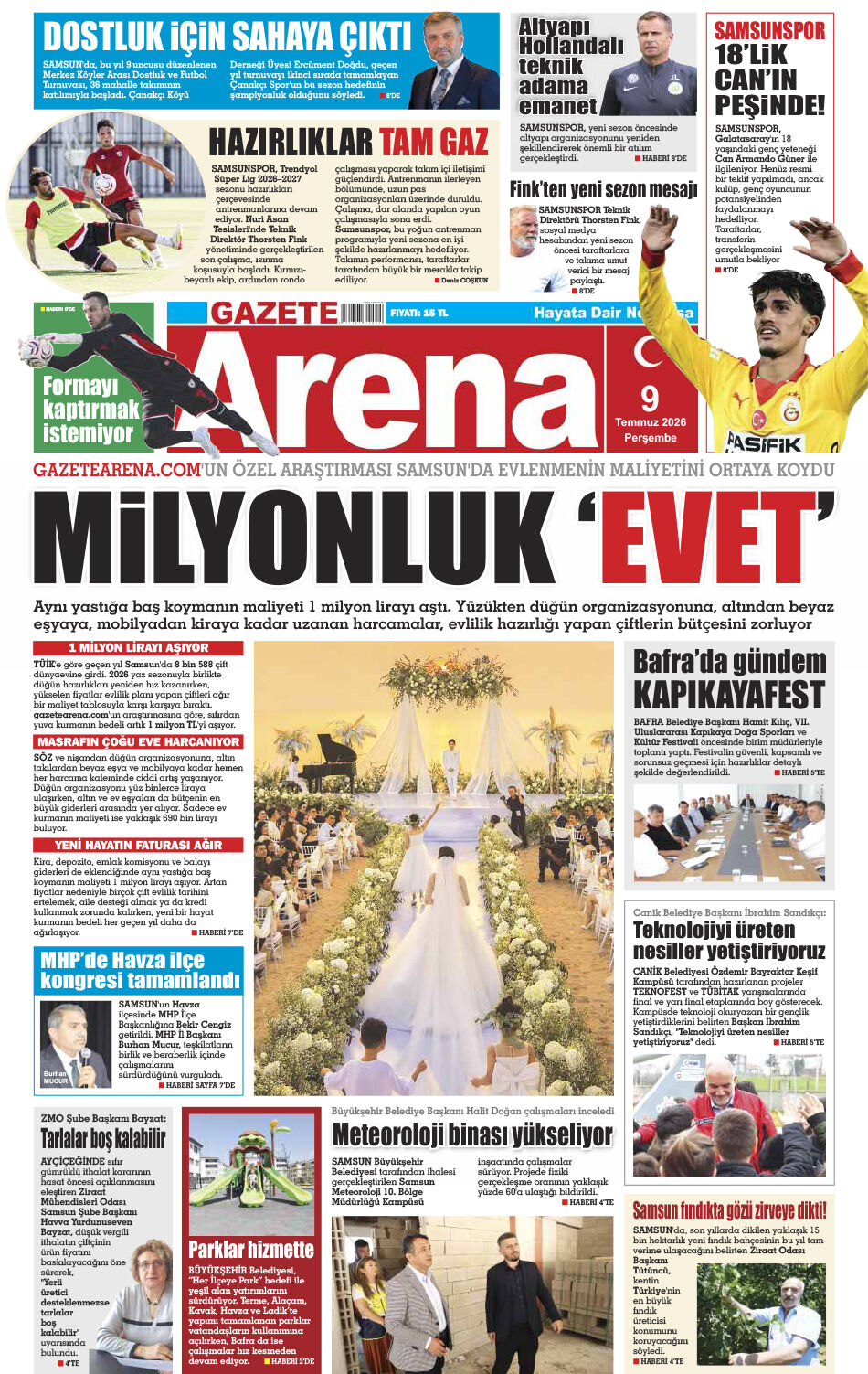 9 Temmuz 2026 Perşembe