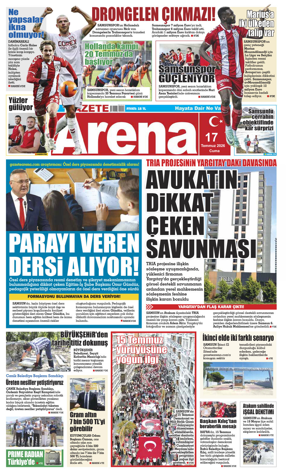 17 Temmuz 2026 Cuma