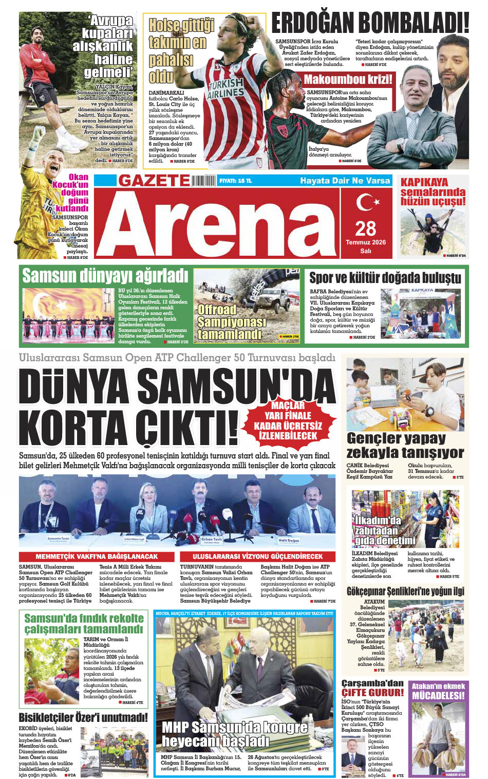 28 Temmuz 2026 Salı