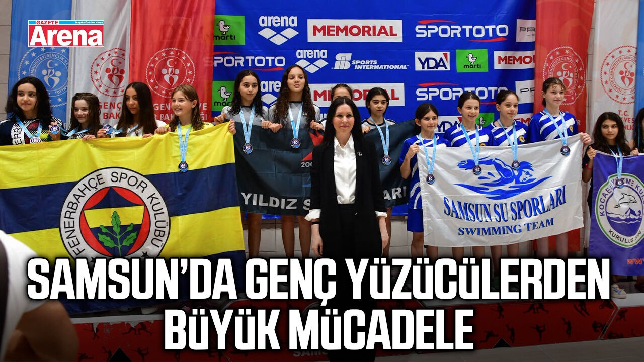 Samsun’da Ulusal Gelişim Ligi yüzme müsabakaları tamamlandı