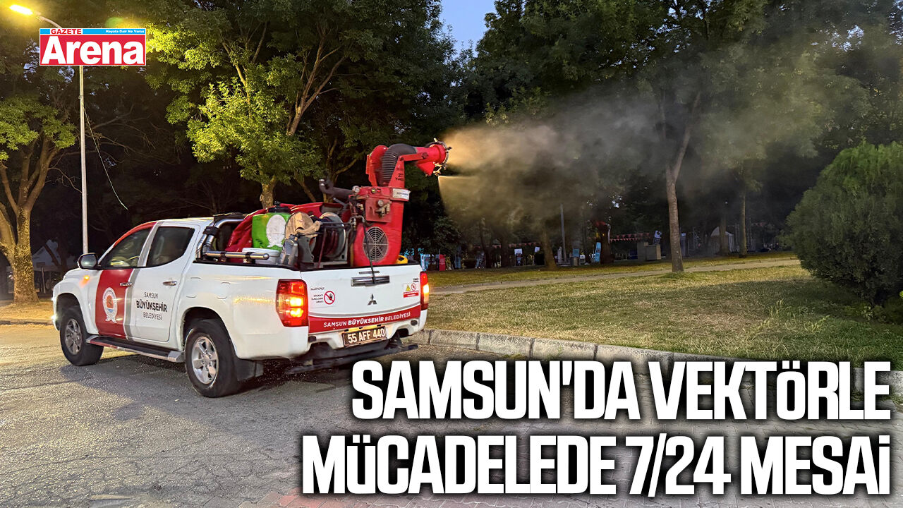Samsun'da vektörle mücadelede 7/24 mesai