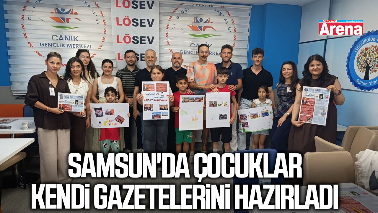 LÖSEV Samsun'dan çocuklara gazetecilik atölyesi