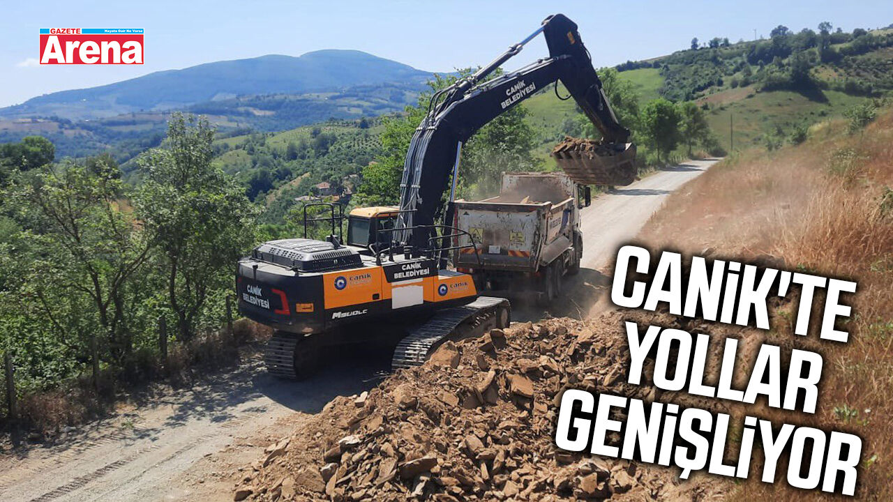 Canik'te Tuzaklı Mahallesi'nin yolları genişliyor