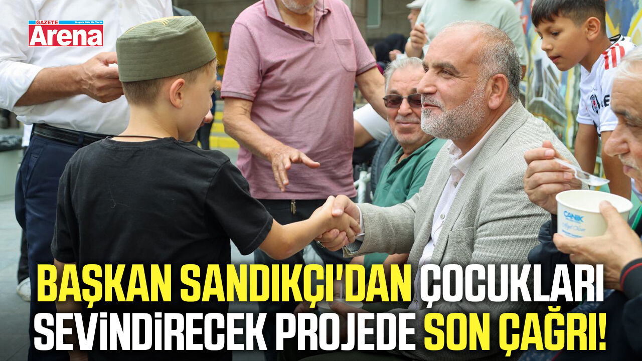 Başkan Sandıkçı'dan çocukları sevindirecek projede son çağrı!