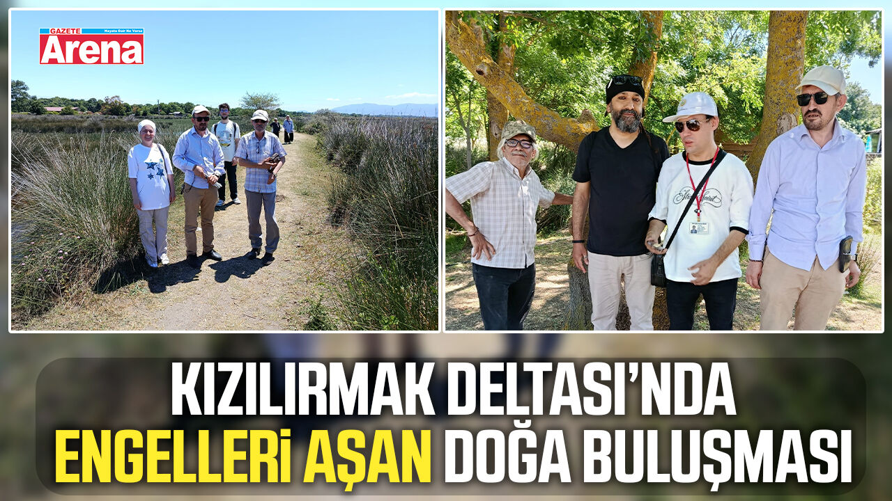 Kızılırmak Deltası’nda engelleri aşan doğa buluşması