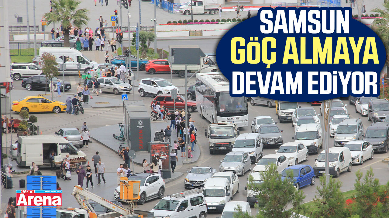 Samsun'da göç rakamları değişti