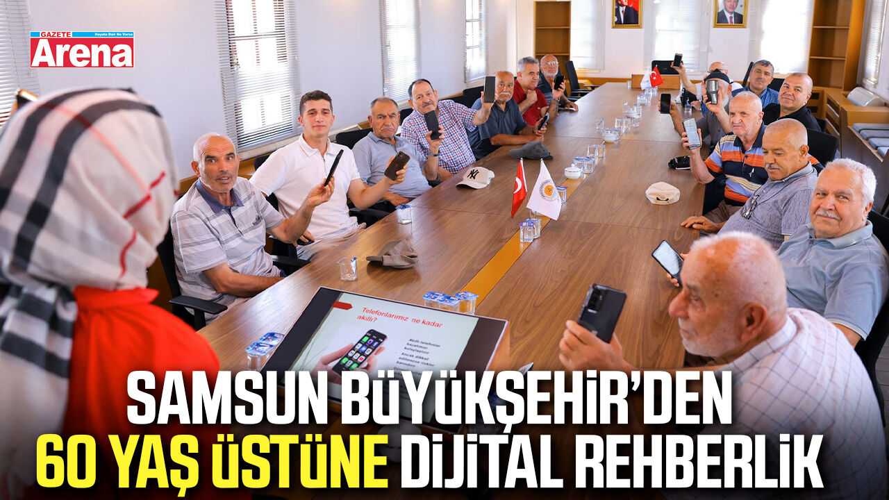 Samsun Büyükşehir’den 60 yaş üstüne dijital rehberlik
